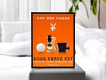 Van Der Hagen Men's Luxury, Premium 4 Piece Boar Shave Set, Gift New. Fixed Price $23.85.
