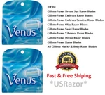 8 Gillette Venus Razor Blades Refill Cartridge Women Fit Embrace Divine Shaver 4. Fixed Price $17.79.