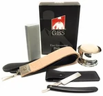 Straight Razor Shaving Set Honing Stone Strop Bowl Soap Black. Fixed Price $49.99.