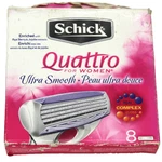 Schick Quattro Ultra Smooth For Women Razor Blades 8 Cartridge. Fixed Price $15.99.
