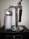 Crabtree Evelyn Shave Shaving Set Jagger Brush, Razor, Nickel Stand Ebony Nibox. Fixed Price $196.88.
