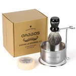 Anbbas Badger Hair Shaving Brush,stainless Steel Stand Holer For Razor. Fixed Price $34.79.