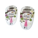 2 Bic Soleil Escape Women's Disposable Razors, 3 Blades, Lavender & Eucalyptus. Fixed Price $17.99.