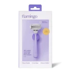 Flamingo Women's Razor Kit - 1 Handle + 2 Cartridges Shower Holder. Fixed Price $6.99.