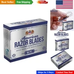 Timeless American Double Edge Razor Blades - Value Pack Of 100 For Grooming. Fixed Price $17.99.