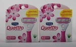 Schick Quattro Razor Blade Refills Women Total 12 Cartridges Value Packs. Fixed Price $13.89.