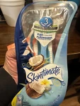 Skintimate 4 Disposable Razors 3 Blades Coconut Delight Scented Brand New Sealed. Fixed Price $8.99.