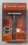 Van Der Hagen Traditional Safety Razor Chrome With 5 Stainless Steel Blades. Fixed Price $12.23.