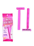 50 Ct Assured Twin Blade Disposable Razors For Women Pink Lubricating Strip 5PK. Fixed Price $21.99.