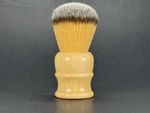 Unique Custom Chubby Resin Shaving Brush 26MM Knott Vegan Synthetic Hair Man Usa. Fixed Price $26.95.