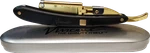 Double Edge Paddle Razor Wooden Handle - Gold By Vincent. Fixed Price $45.00.
