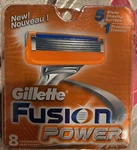 Gillette Fusion Power Razor Blades - Pack Of 8 Counts. Fixed Price $20.00.