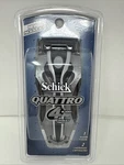 New Old Stock Schick Quattro (4 Blades) Razor And Cartridges - 2003 Original. Fixed Price $12.69.