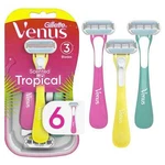 Tropical Value Pack 6 Disposable Razors 3 Blades. Fixed Price $12.99.