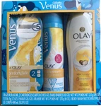 Gillette Venus 1 Razor, 2 Cartridges, Shave Gel & Body Wash Bundle Set. Fixed Price $21.50.