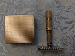 Vintage Hoffritz Open Tooth Travel Safety Razor W/ Blade Orig Box Germany. Fixed Price $49.99.