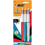 Bic 4 Shine Retractable Ball Pens Pack Of 3 Multicolor Metallic Ink. Fixed Price $12.99.