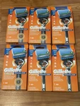 Gillette Fusion 5 Flexball Proglide Men's Razor Handle & Blade Refill= Lot Of 6. Fixed Price $50.00.