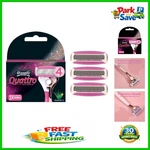 Wilkinson Quattro Women's Razor - 4 Blade Pack With Aloe & Papaya Infusion. Fixed Price $19.79.