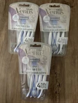 Lot Of 3 Gillette Venus Women's Razors For Pubic Hair/skin 4 Ct Each Pk 12 Total. Fixed Price $17.81.