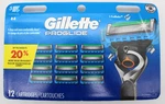 Gillette Proglide Refill Razor Blades 12 Cartridges - New. Fixed Price $26.95.