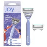 Joy Razor Handle 2 Blade Refills, Female, Purple. Fixed Price $31.59.
