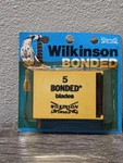 Vintage Wilkinson Sword Bonded Single Edge Blades 5 Pack Sealed England. Fixed Price $9.95.