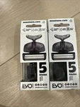 2X Evo Shave By Touch Razor + Cartridges - Carbon Black And Carry Case Travel. Fixed Price $11.99.