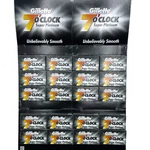 100 Gillette 7 O'clock Super Platinum Double Edge Premium Safety Razor Blades. Fixed Price $32.95.