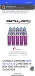 Candela Cryogen Equivalent For Lasers 1000G Bottle. Fixed Price $900.00.