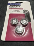 Remington Rotary Dualtrack Replacement Heads & Cutters SP-10 For Rr Models Nos. Fixed Price $15.85.