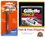 11 Gillette Trac Ii Blades Plus Cartridges Refill Ft Schick Super 2 Shaver Razor. Fixed Price $30.99.