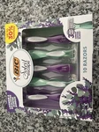 Bic Soleil Escape; 10 Razor Set; Lavender Scent; Flexible Blades; Sensitive Skin. Fixed Price $18.50.