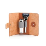M Hle Travel Vegetable-tanned Cowhide Case 5-BLADE Razor & Br. Fixed Price $298.63.