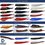 Medentra Range Professional Barber Straight Hair Shaving Razors Folding Knife. Fixed Price $11.55.