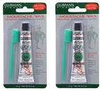 Pack Of 2 Clubman Pinaud Moustache Wax With Free Brush/comb Neutral, 0.5 Oz. Fixed Price $10.90.