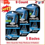 Hydro 5 Disposable Razors For Men With Flip Beard Trimmer, 9 Count (pack Of 1). Fixed Price $36.98.