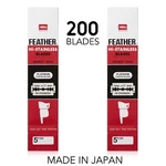 200 Feather Double Edge Safety Razor Blades Made In Japan Man Christmas Gift. Fixed Price $69.99.