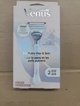Gillette Venus Women Razor For Pubic Hair & Skin, 1 Handle W/2 Refill Cartridges. Fixed Price $12.99.