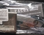 Fac Premium Straight Single Edge Blade Wood Handle Gray Black. Fixed Price $15.63.
