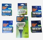 Dollar Shave Club Lot Of 6: (1) Razor (w 2 Refills) & (5) 4 Cartidge. Fixed Price $30.00.