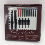 Peter Pauper Press Studio Series Calligraphy Set 3 Pens 20 Ink Cartridges 5 Nibs. Fixed Price $14.99.
