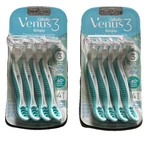 Lot Of 2 Gilette Venus Sensitive Razors Shaving ( 4 / 3 Blades Each). Fixed Price $18.99.