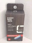 Every Man Jack Replacement 4 Razor Cartridges 6 Blades Sensitive Shave. Fixed Price $18.99.