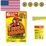 Big Mama Pickled Sausages, 2.4 Ounce, 6 Pack. Fixed Price $13.99.