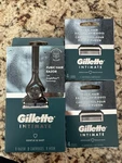 Lot Of Gillette Intimate Pubic Hair Razor Kit + (2) Refill Cartridges. Fixed Price $35.00.