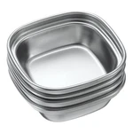 Uxcell 4 Pack Stainless Steel Dish Dipping Bowls With 1 Rectangular Compartment. Fixed Price $17.08.