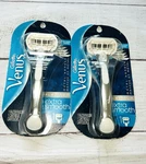 2 Gillette Venus Extra Smooth Platinum Women's Razor Metal Handle 5 Blades New. Fixed Price $19.75.