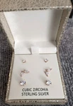 Nanette Earring Set New Box Cubic Zirconia Rose Gold Silver Butterfly Studs. Fixed Price $9.99.
