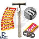 Butterfly Opening Double Edge Safety Razor Men Shaving Clean-shave With Blades. Fixed Price $14.95.